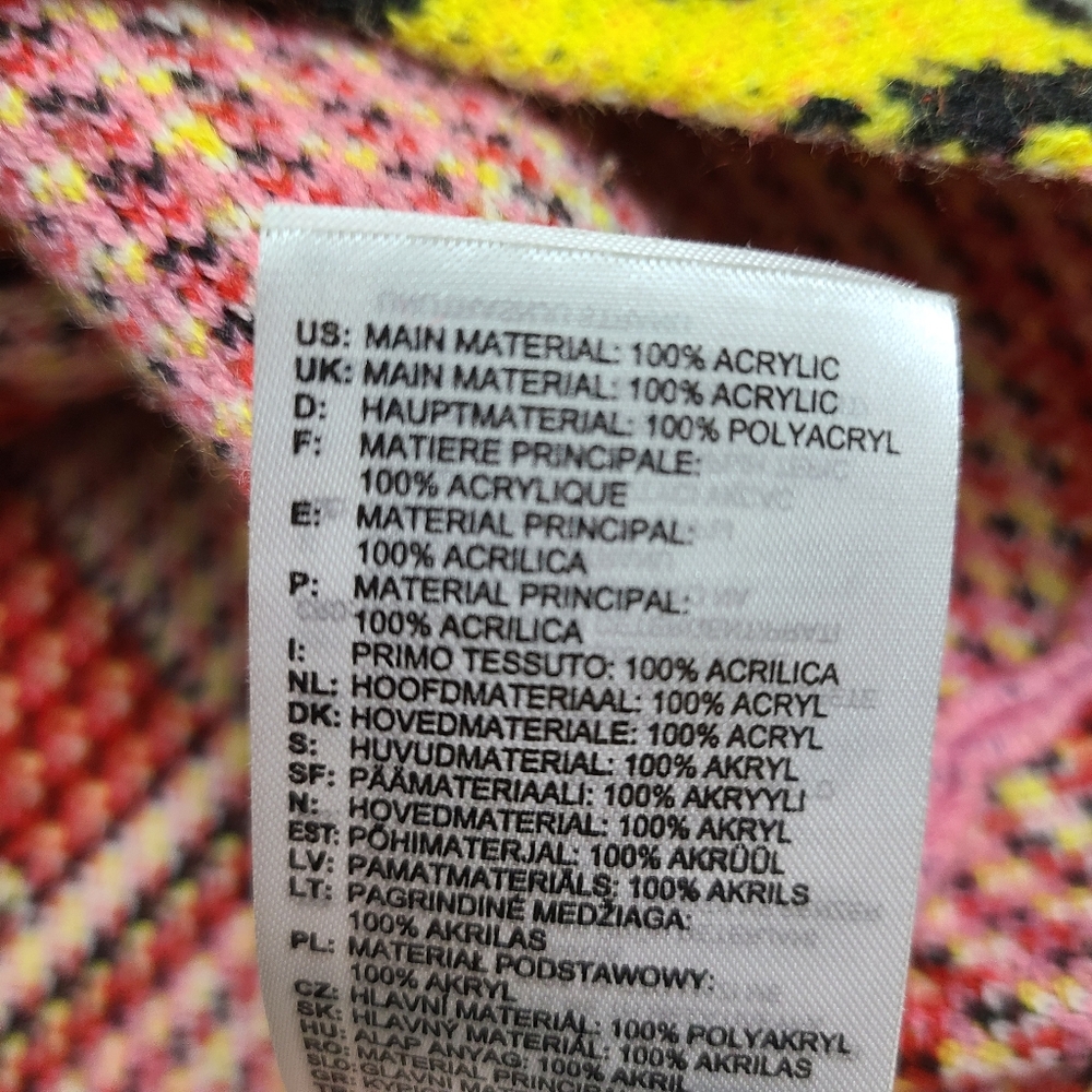 adidas Pink & Yellow Graphic Crewneck Sweater - Picture 10 of 13